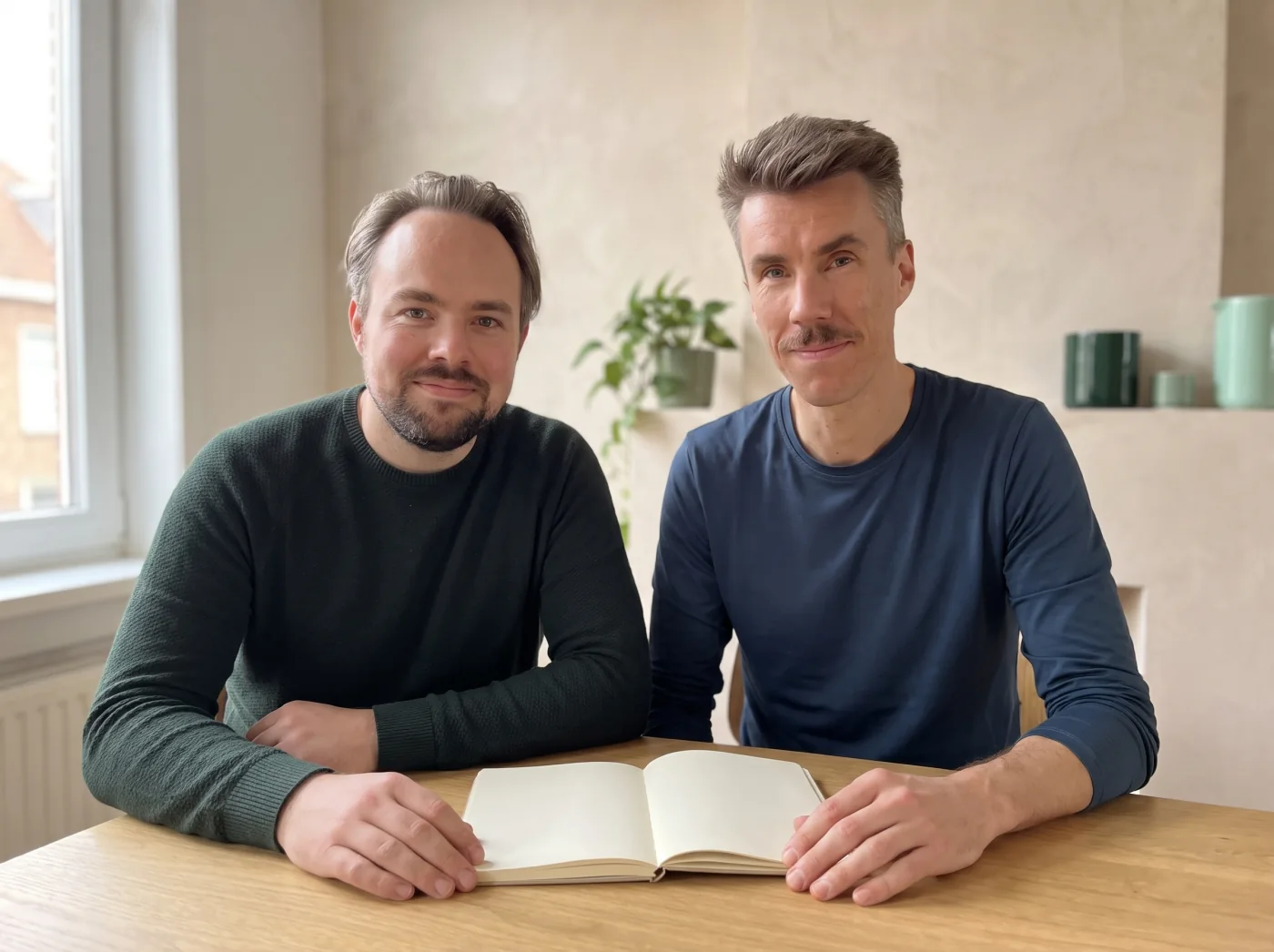 Bas Alderding · Koen ter Velde. AI-assisted portrait.