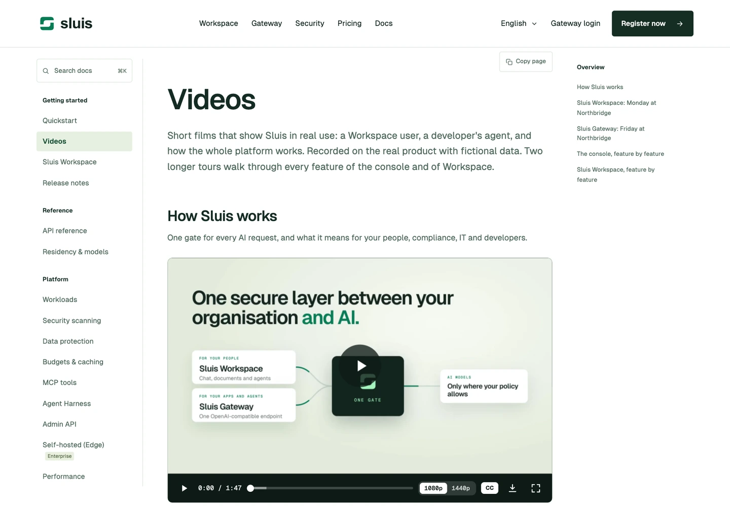 Videos in the docs